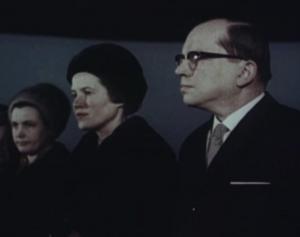 Посещение музея премьер-министром Финляндии Ахти Карьялайненом