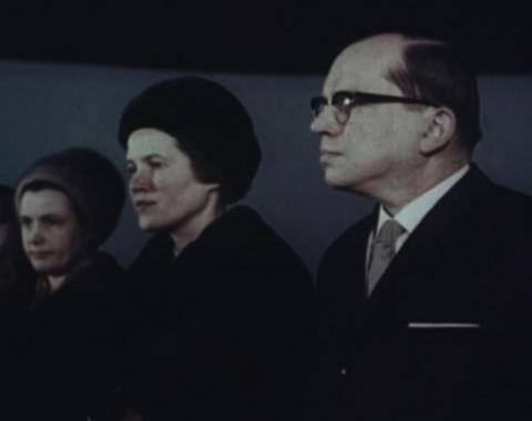 Посещение музея премьер-министром Финляндии Ахти Карьялайненом